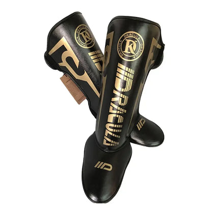 Protège-tibias Boxe & MMA en cuir - Confort & Sécurité