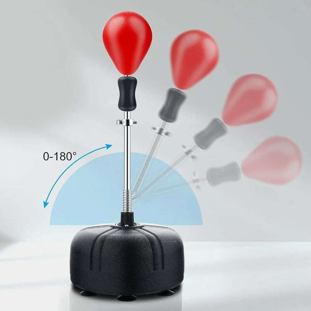 120-160cm Standing Punching Bag Height Adjustable Adult Standing Boxing Training Punching Ball