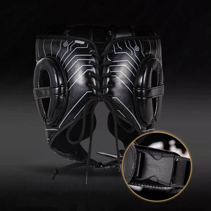 Professional Boxing Helmet Adult Boxing Head Cover Karate Head Gear Beam Closed Full Sanda Helmet Ear Protection