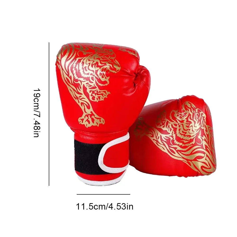 2pcs Kids Boxing Gloves PU Leather MMA Fighting Gloves Punching Bag Kickboxing Thai Gloves Professional for Kids Child Training