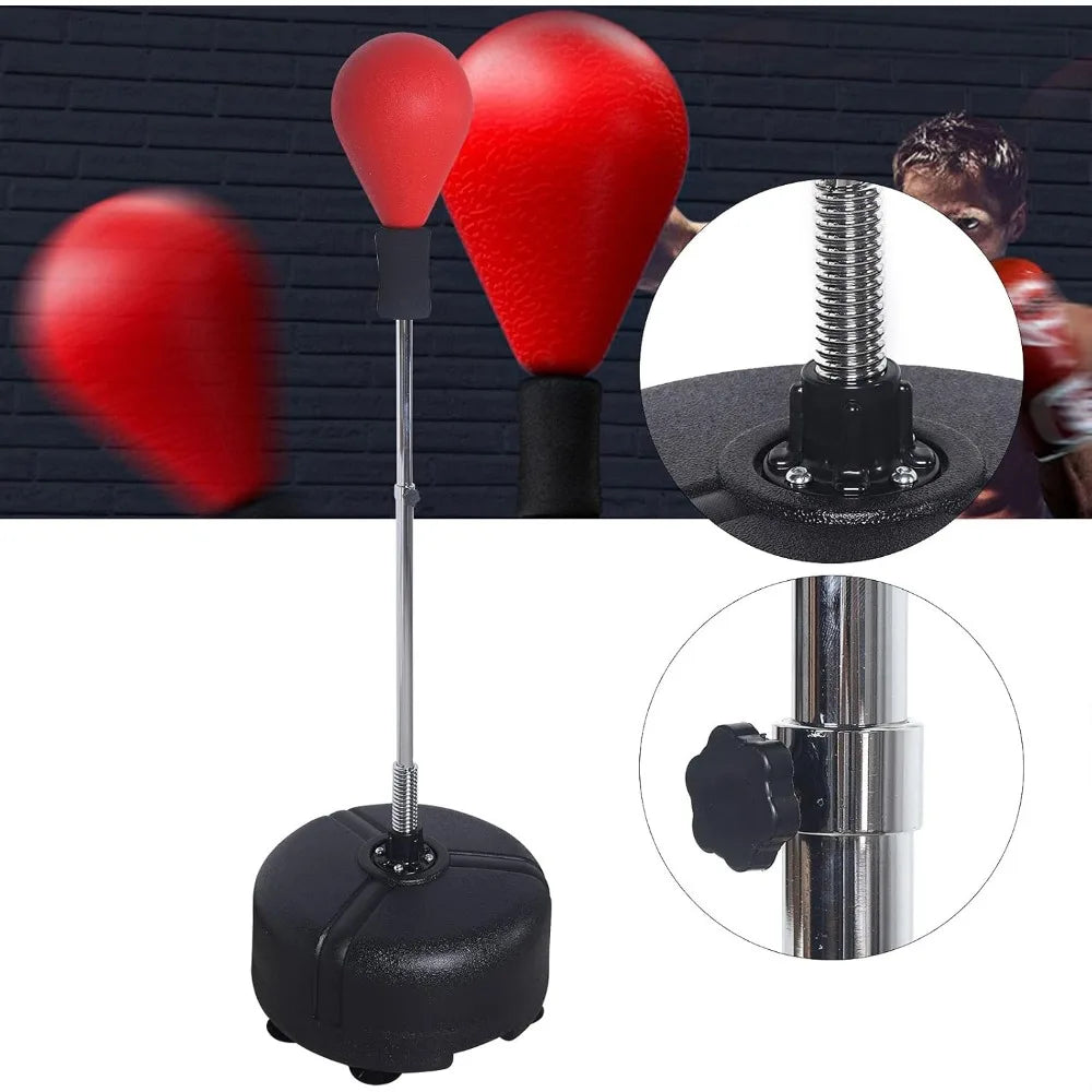 120-160cm Standing Punching Bag Height Adjustable Adult Standing Boxing Training Punching Ball