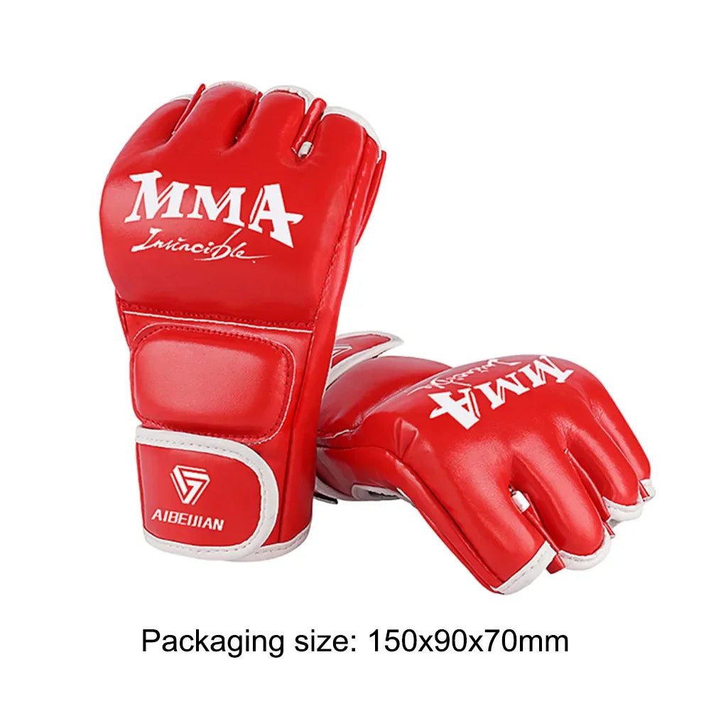 2pcs Kids Boxing Gloves PU Leather MMA Fighting Gloves Punching Bag Kickboxing Thai Gloves Professional for Kids Child Training