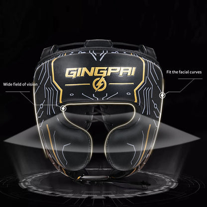 Professional Boxing Helmet Adult Boxing Head Cover Karate Head Gear Beam Closed Full Sanda Helmet Ear Protection