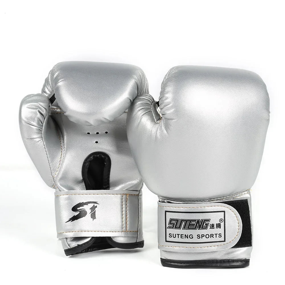 2pcs Kids Boxing Gloves PU Leather MMA Fighting Gloves Punching Bag Kickboxing Thai Gloves Professional for Kids Child Training