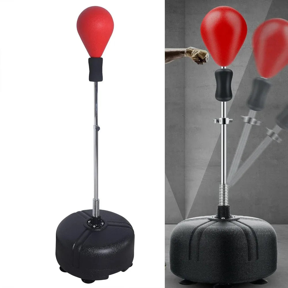 120-160cm Standing Punching Bag Height Adjustable Adult Standing Boxing Training Punching Ball